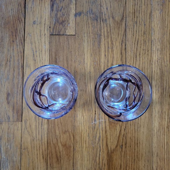 VTG Pier 1 Hand Blown Tulip Glasses - Set of 2 - Picture 2 of 4